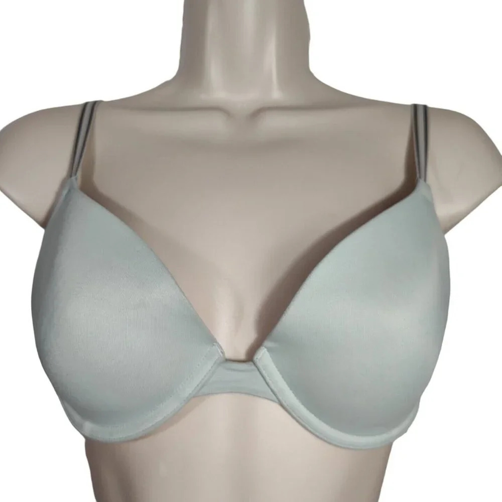 Victorias Secret Wear Everywhere Demi Bra Women Size 32DD Green FLAW